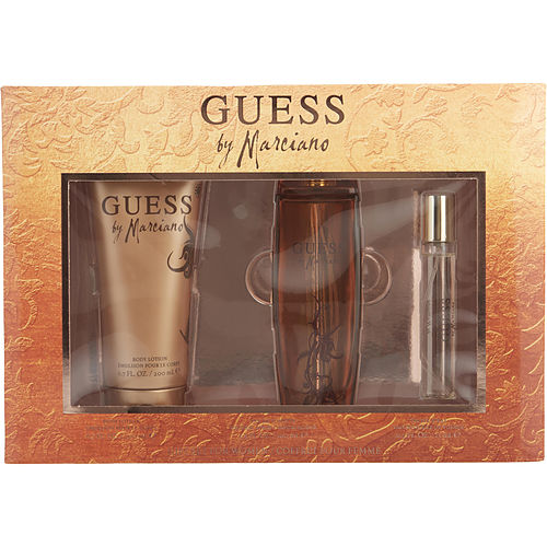 Guess Guess By Marciano Eau De Parfum Spray 3.4 Oz & Body Lotion 6.7 Oz & Eau De Parfum Spray 0.5 Oz For Women