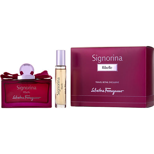 Signorina Signorina Ribelle Eau De Parfum Spray 3.4 Oz & Eau De Parfum Spray 0.34 Oz Mini For Women