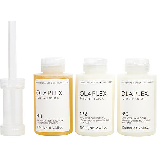 Olaplexolaplextraveling Stylist Kit: #1 Bond Multiplier 3.3 Oz + #2 Bond Perfector 2 X 3.3 Oz + 1 Dosing Dispenser