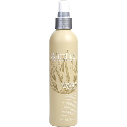 Abba Pure & Natural Hair Care Abba Preserving Blow Dry Spray 8 Oz (New Packaging)