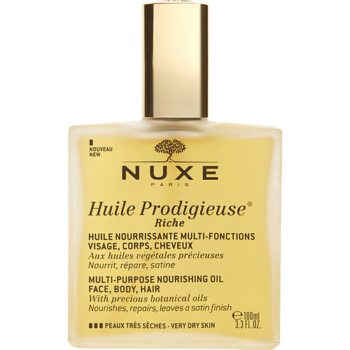 Nuxe Nuxe Huile Prodigieuse Riche Multi-Purpose Nourishing Oil - For Very Dry Skin  --100Ml/3.3Oz