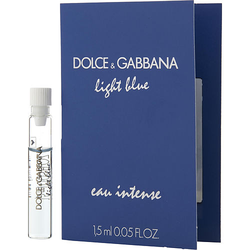 Dolce & Gabbana D & G Light Blue Eau Intense Eau De Parfum 0.05 Oz Vial On Card