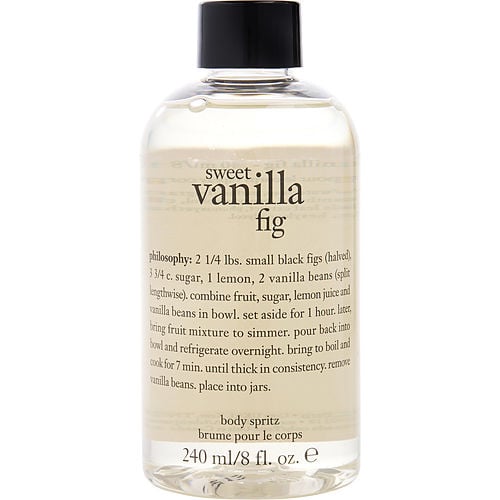 Philosophy Philosophy Sweet Vanilla Fig Body Spritz 8 Oz (No Pump) For Women