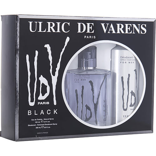 Ulric De Varens Udv Black Edt Spray 3.4 Oz & Deodorant Spray 6.8 Oz