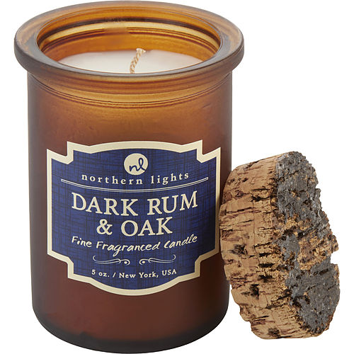 Northern Lights Dark Rum & Oak Scented Spirit Jar Candle - 5 Oz. Burns Approx. 35 Hrs.