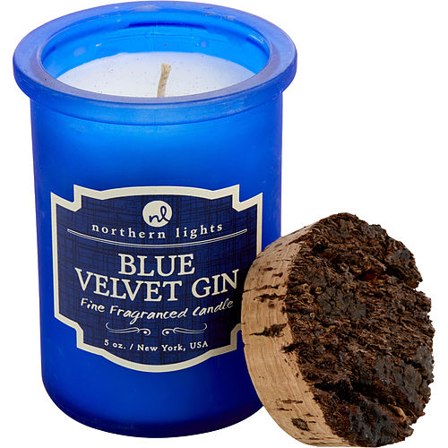Northern Lights Blue Velvet Gin Scented Spirit Jar Candle - 5 Oz. Burns Approx. 35 Hrs.