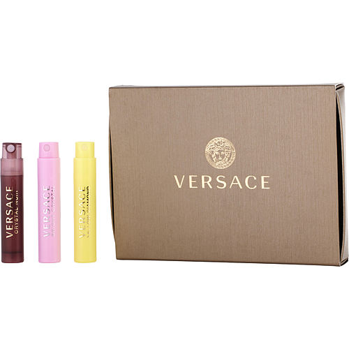 Gianni Versaceversace Variety3 Piece Womens Variety With Bright Crystal & Crystal Noir & Yellow Diamond And All Are Edt Sprays 0.03 Oz Vials