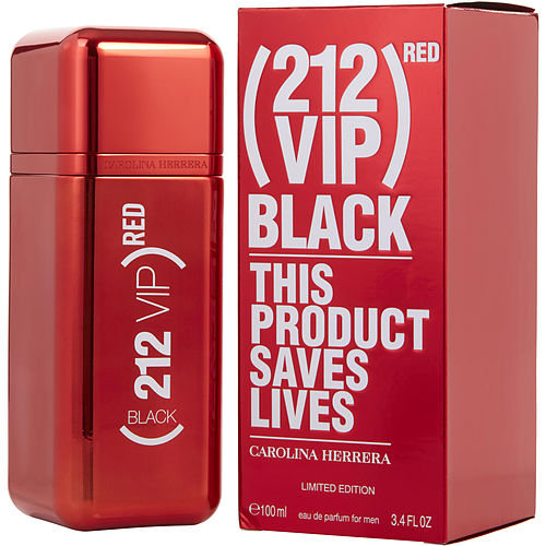 Carolina Herrera212 Vip Blackeau De Parfum Spray 3.4 Oz (Red Edition)