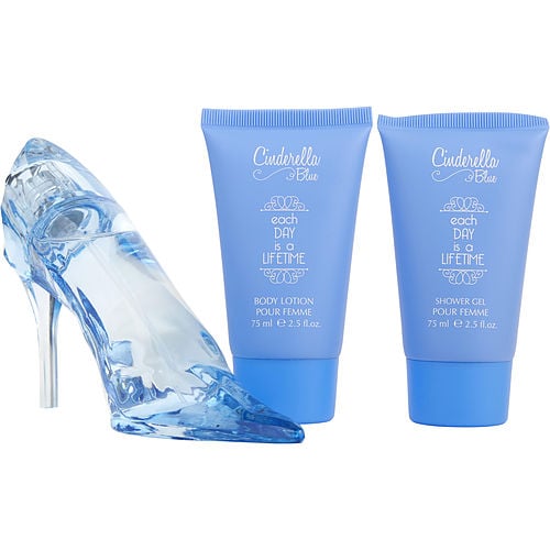 Disneycinderella Blueeau De Parfum Spray 2 Oz & Body Lotion 2.5 Oz & Shower Gel 2.5 Oz