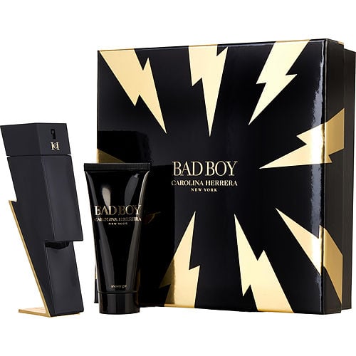 Carolina Herrera Ch Bad Boy Edt Spray 3.4 Oz & Shower Gel 3.4 Oz