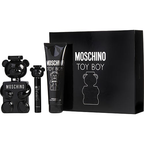 Moschinomoschino Toy Boyeau De Parfum Spray 3.4 Oz & Shower Gel 5 Oz & Eau De Parfum Spray 0.33 Oz