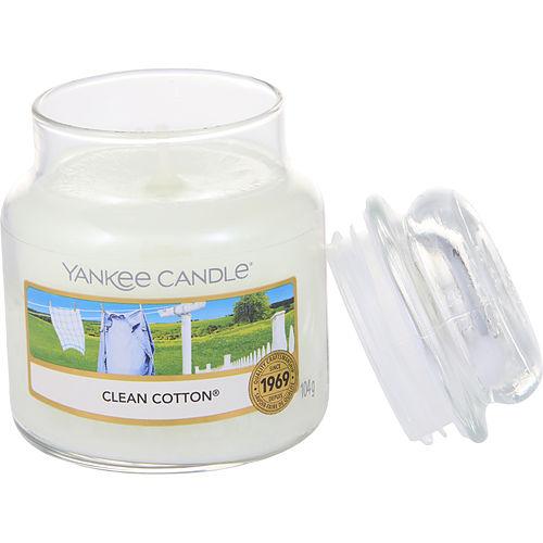 Yankee Candleyankee Candleclean Cotton Scented Small Jar 3.6 Oz