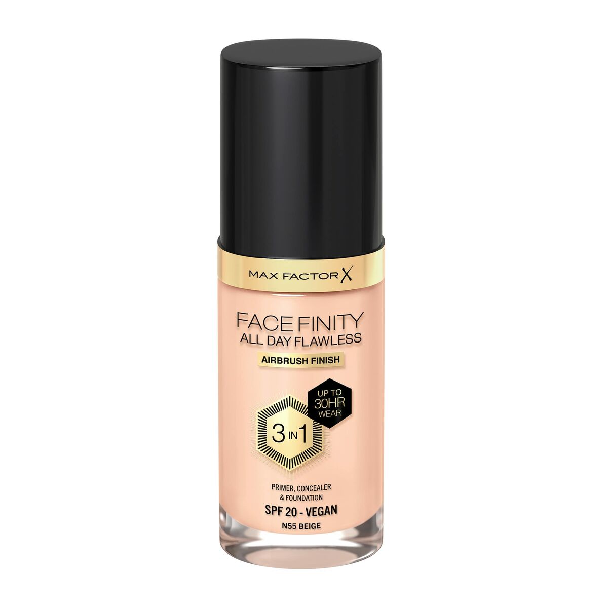 Crème Make-up Base Max Factor Facefinity 3-in-1 Spf 20 Nº 55-beige 30 ml