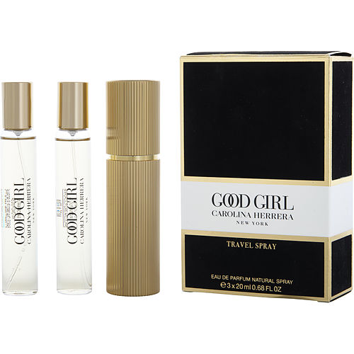 Carolina Herrera Ch Good Girl Eau De Parfum Refillable Spray 0.68 Oz & 2 X Eau De Parfum Refill Spray 0.68 Oz