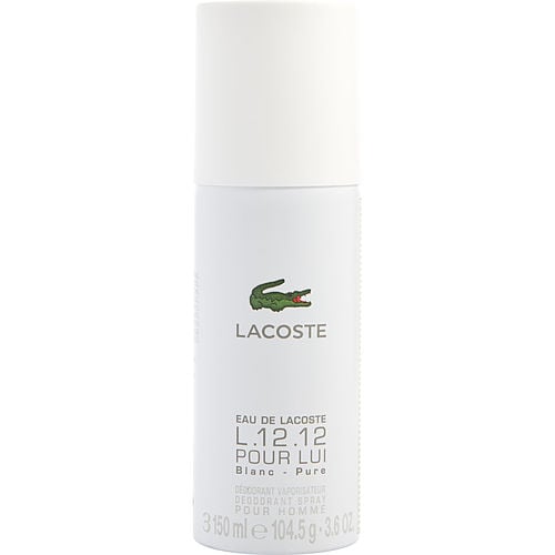 Lacostelacoste L.12.12 Blancpure Deodorant Spray 3.6 Oz