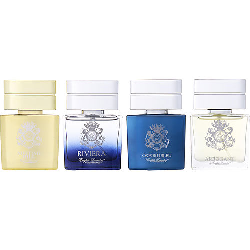 English Laundry English Laundry Variety 4 Piece Mens Variety With Notting Hill & Riviera & Oxford Bleu & Arrogant And All Are Edp 0.68 Oz