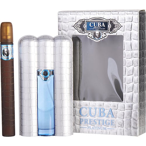 Cuba Cuba Prestige Platinum Edt Spray 3 Oz & Edt Spray 1.17 Oz