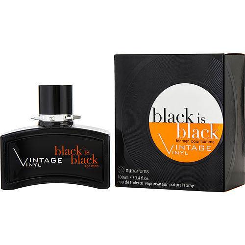 Nuparfums Black Is Black Vintage Vinyl Edt Spray 3.4 Oz
