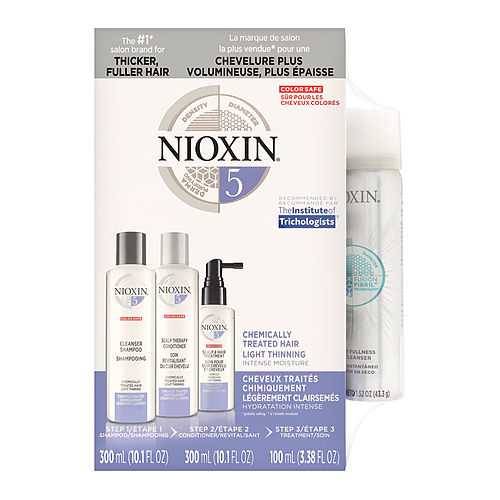 Nioxinnioxinset-4 Piece Maintenance Kit System 5 With Cleanser 10.1 Oz & Scalp Therapy 10.1 Oz & Scalp Treatment 3.38 Oz & Instant Fullness Dry Shampoo 1.52 Oz