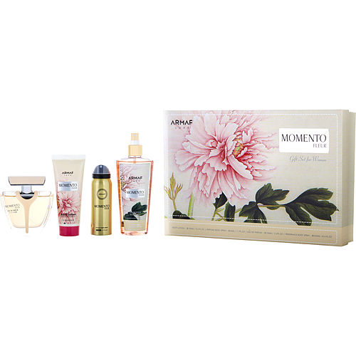 Armafarmaf Momento Fleureau De Parfum 3.4 Oz & Body Lotion 3.4 Oz  & Perfume Body Spray 1.7 Oz & Fragrance Body Spray 8.4 Oz