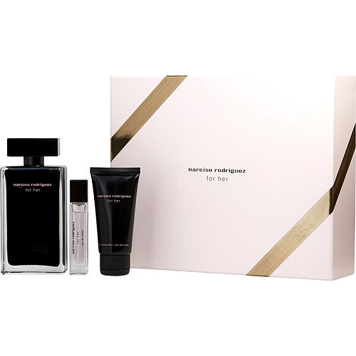 Narciso Rodrigueznarciso Rodriguezedt Spray 3.3 Oz & Body Lotion 1.7 Oz & Edt Spray 0.33 Oz Mini