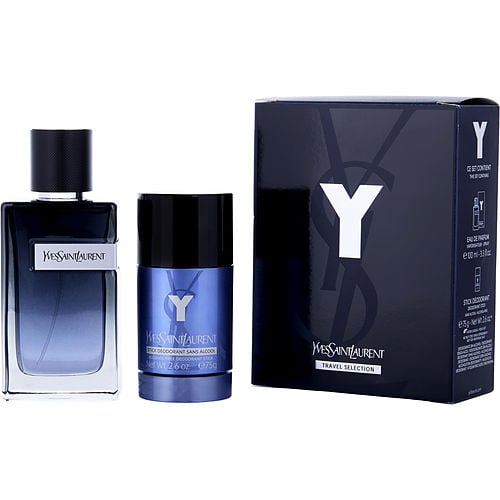 Yves Saint Laurent Y Eau De Parfum Spray 3.3 Oz & Deodorant Stick 2.6 Oz For Men