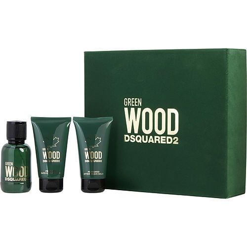 Dsquared2Dsquared2 Wood Greenedt Spray 1.7 Oz & Aftershave Balm 1.7 Oz & Shower Gel 1.7 Oz