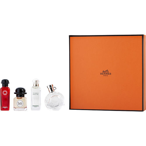 Hermeshermes Variety4 Piece Mini Variety With Un Jardin Sur Le Nil Edt 0.25 Oz & Eau Des Merveilles Edt 0.25 Oz & Twilly D'Hermes Eau De Parfum 0.25 Oz & Eau De Rhubarbe Ecarlate Eau De Cologne 0.25 Oz