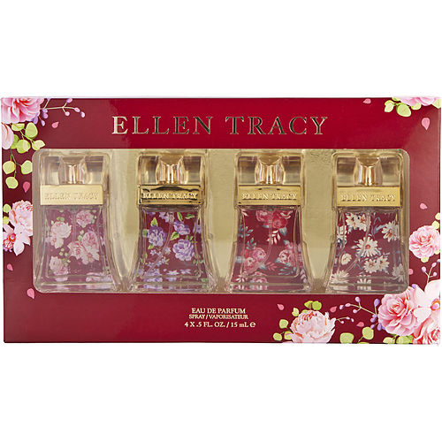 Ellen Tracyellen Tracy Variety4 Piece Mini Variety With Ellen Tracy Sensational & Ellen Tracy Brilliant & Ellen Tracy Dazzling & Ellen Tracy Dynamic And All Are Eau De Parfum Spray 0.5 Oz