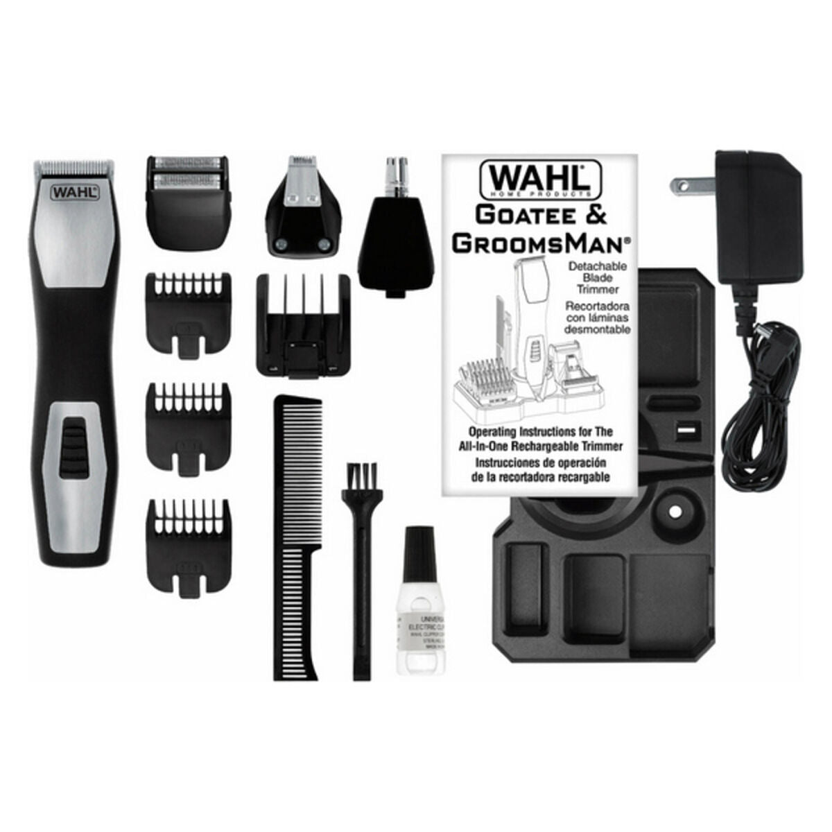 Cordless Hair Clippers Wahl GroomsMan Pro Black