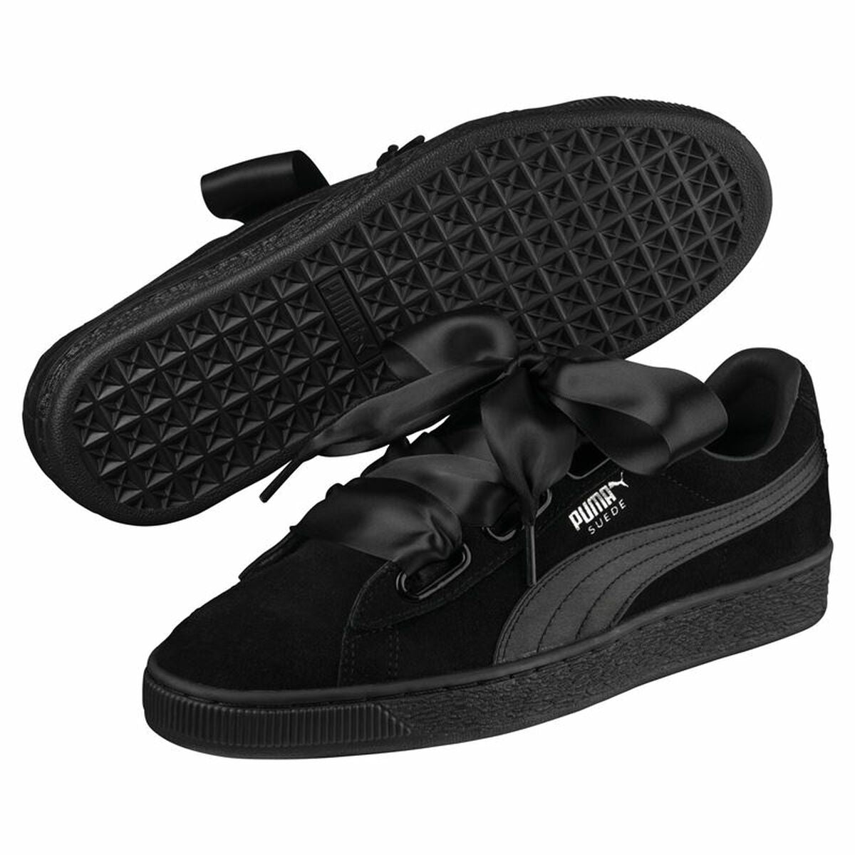 Women's casual trainers Puma Suede Heart Ep Black