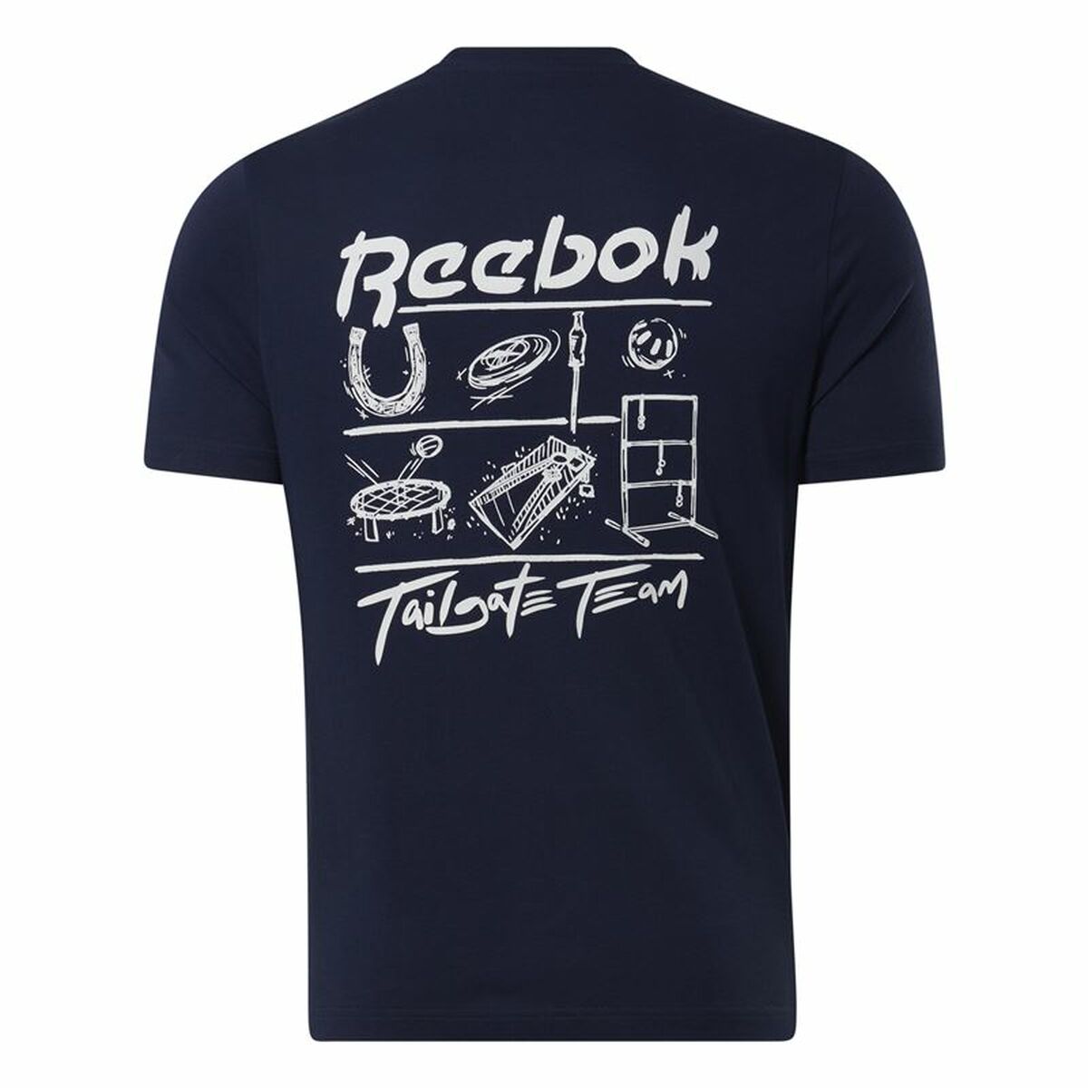 Men’s Short Sleeve T-Shirt Reebok GS Tailgate Team Dark blue