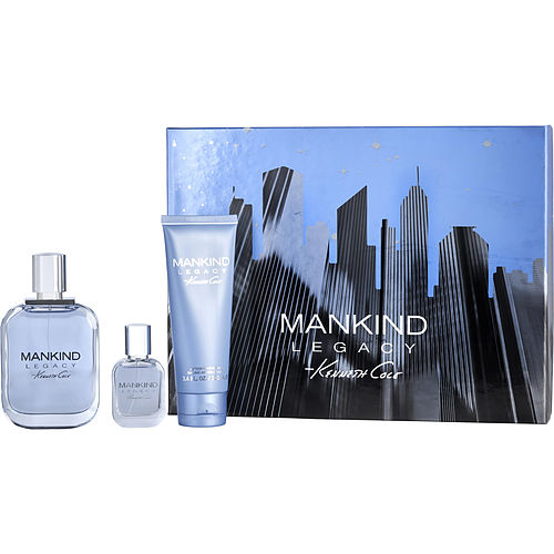 Kenneth Cole Kenneth Cole Mankind Legacy Edt Spray 3.4 Oz & Aftershave Balm 3.4 Oz & Edt Spray 0.5 Oz For Men