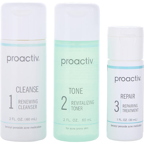 Proactivproactiv3-Step Acne Treatment System (30 Days) - Renewing Cleanser 60Ml + Revitalizing Toner 60Ml + Repairing Treatment 30Ml --3Pcs