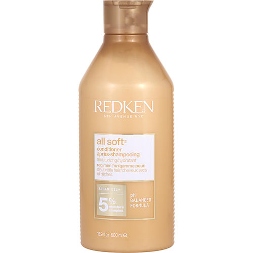 Redken Redken All Soft Conditioner For Dry Brittle Hair 16.9 Oz (Packaging May Vary) For Unisex