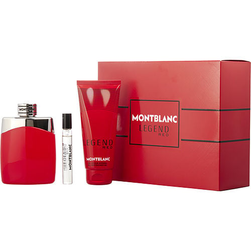 Mont Blanc Mont Blanc Legend Red Eau De Parfum Spray 3.3 Oz & Shower Gel 3.3 Oz & Eau De Parfum Spray 0.25 Oz
