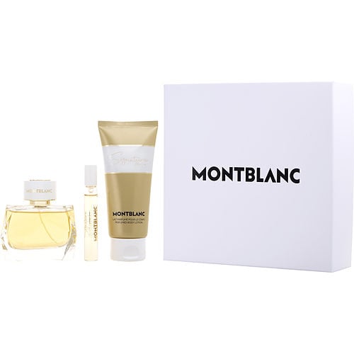 Mont Blancmont Blanc Signature Absolueeau De Parfum Spray 3 Oz & Body Lotion 3.3 Oz & Eau De Parfum 0.25 Oz Mini
