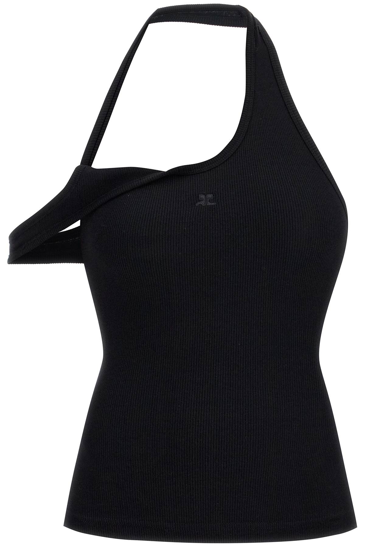 Courreges asymmetric rib 90's tank top