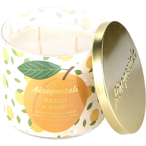 Aeropostale Aeropostale Peach & Daisy Scented Candle 14.5 Oz For Women