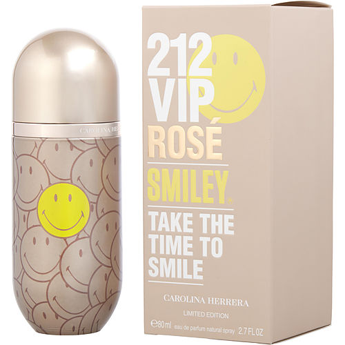 Carolina Herrera 212 Vip Rose Smiley Eau De Parfum Spray 2.7 Oz (Limited Edition)