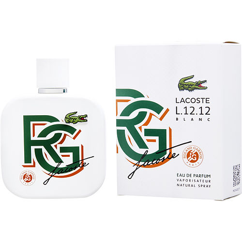 Lacoste Lacoste L.12.12 Blanc Eau De Parfum Spray 3.3 Oz (Roland Garros Limited Edition)