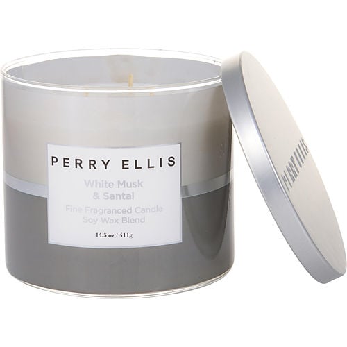 Perry Ellis Perry Ellis White Musk & Santal Scented Candle 14.5 Oz