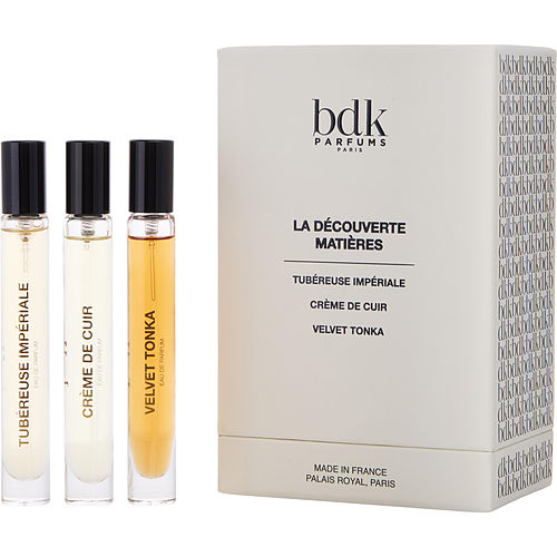 Bdk Parfums Bdk Parfums 3 Piece Mini Variety With Tuberuse & Oud Abramad & Creme De Cuir And All Are Eau De Parfum 10Ml/0.33Oz For Unisex