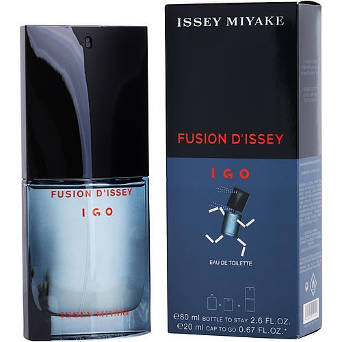 Issey Miyake Fusion D'Issey Edt Spray 2.7 Oz & Edt Spray 0.68 Oz