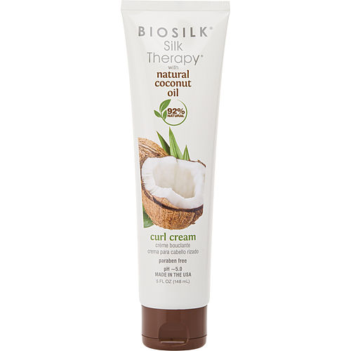 Biosilkbiosilksilk Therapy Organic Coconut Oil Curl Cream 5 Oz