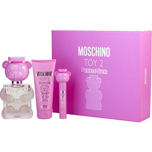 Moschino Moschino Toy 2 Bubble Gum Edt Spray 3.4 Oz & Body Lotion 3.4 Oz & Edt Spray 0.33 Oz Mini