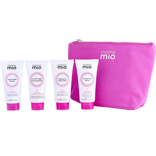 Mama Mio Mama Mio Pregnancy Essentials Kit - Tummy Rub Butter + Lucky Legs Cooling Gel + Boob Tube Bust Cream + Tummy Rub Scrub --4X30Ml/1Oz