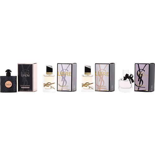 Yves Saint Laurentyves Saint Laurent Variety4 Piece Mini Variety With Libre Eau De Parfum & Libre Edt & Black Opium Eau De Parfum & Mon Paris Eau De Parfum And All Are 0.25 Oz Minis