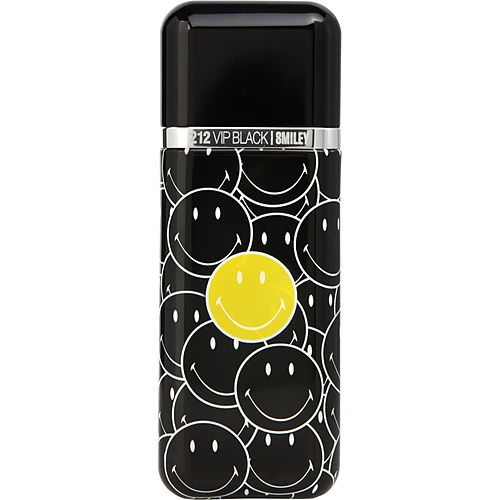 Carolina Herrera 212 Vip Black Smiley Eau De Parfum Spray 3.4 Oz (Limited Edition) *Tester