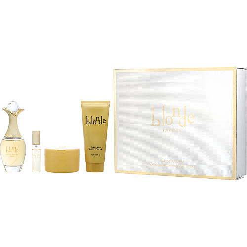 Cybele Leroy  Blonde Eau De Parfum 3.4 Oz Spray & Powder 1.75 Oz & Body Lotion 4 Oz & Eau De Parfum Spray Mini 0.50 Oz